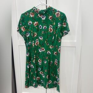 Forever 21 Green Floral Dress